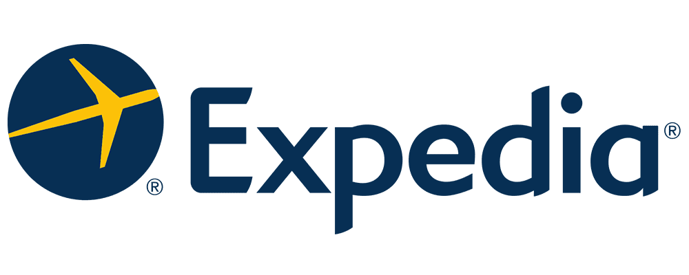 Expedia logo.