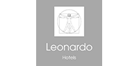 Greyscale Leonardo Hotels logo.